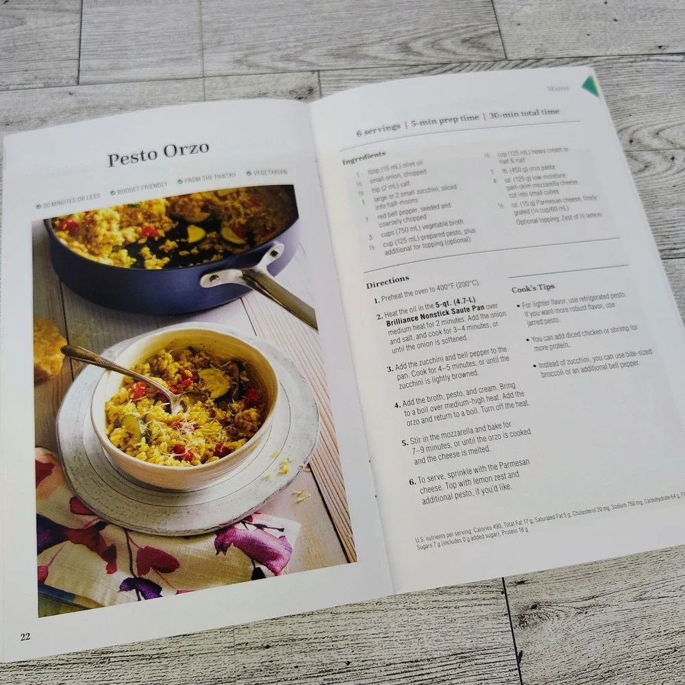 Pampered Chef 2023 Spring Summer Cookbook‎ Booklet VERY GOOD